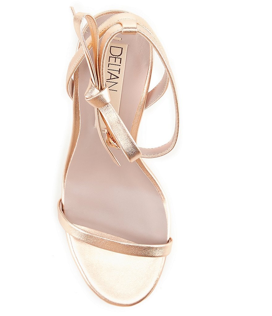Deltan Miranda Ankle Bow Detail Dress Sandals