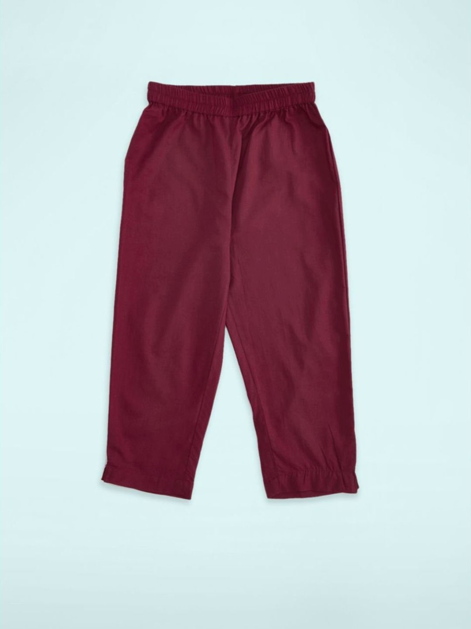 Akkriti by Pantaloons Kids Yellow & Maroon Cotton Floral Print Kurta Set