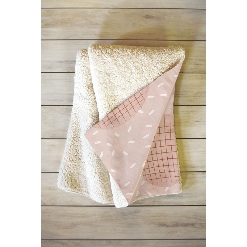 Hello Twiggs Terracotta Cookies Sherpa Fleece Blanket - Deny Designs