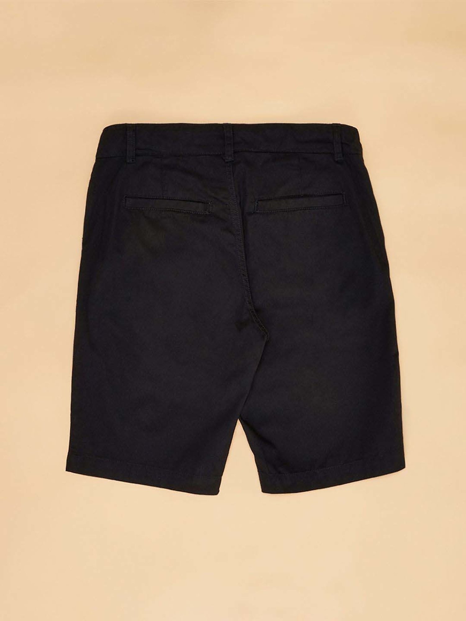 YU by Pantaloons Kids Black Cotton Regular Fit Shorts