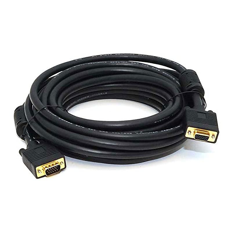 103594 25Feet Super VGA Male to Female CL2 Rated Video Cable with Ferrites