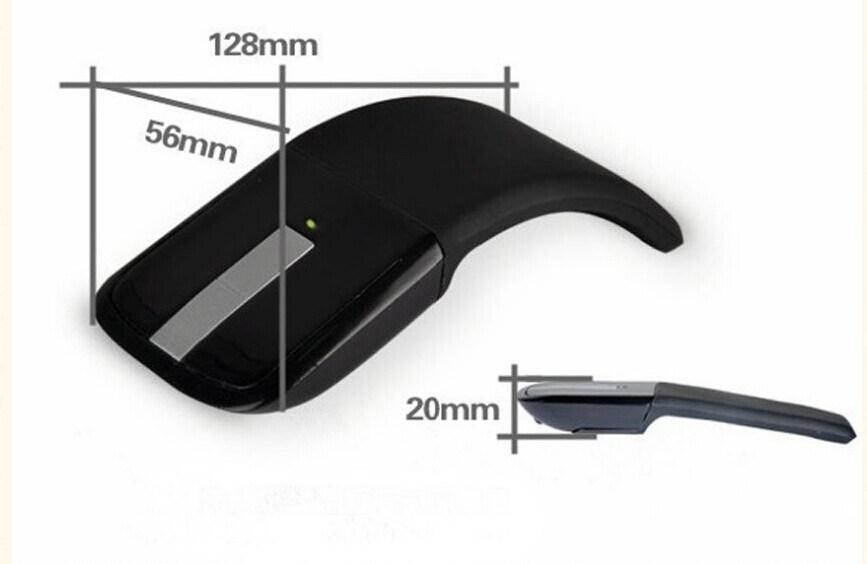 2.4GHz Arc Touch Wireless Mouse Optical Mouse Slim Foldable Flat Mouse Ultrathin Computer Folding Mice Touch Mouse