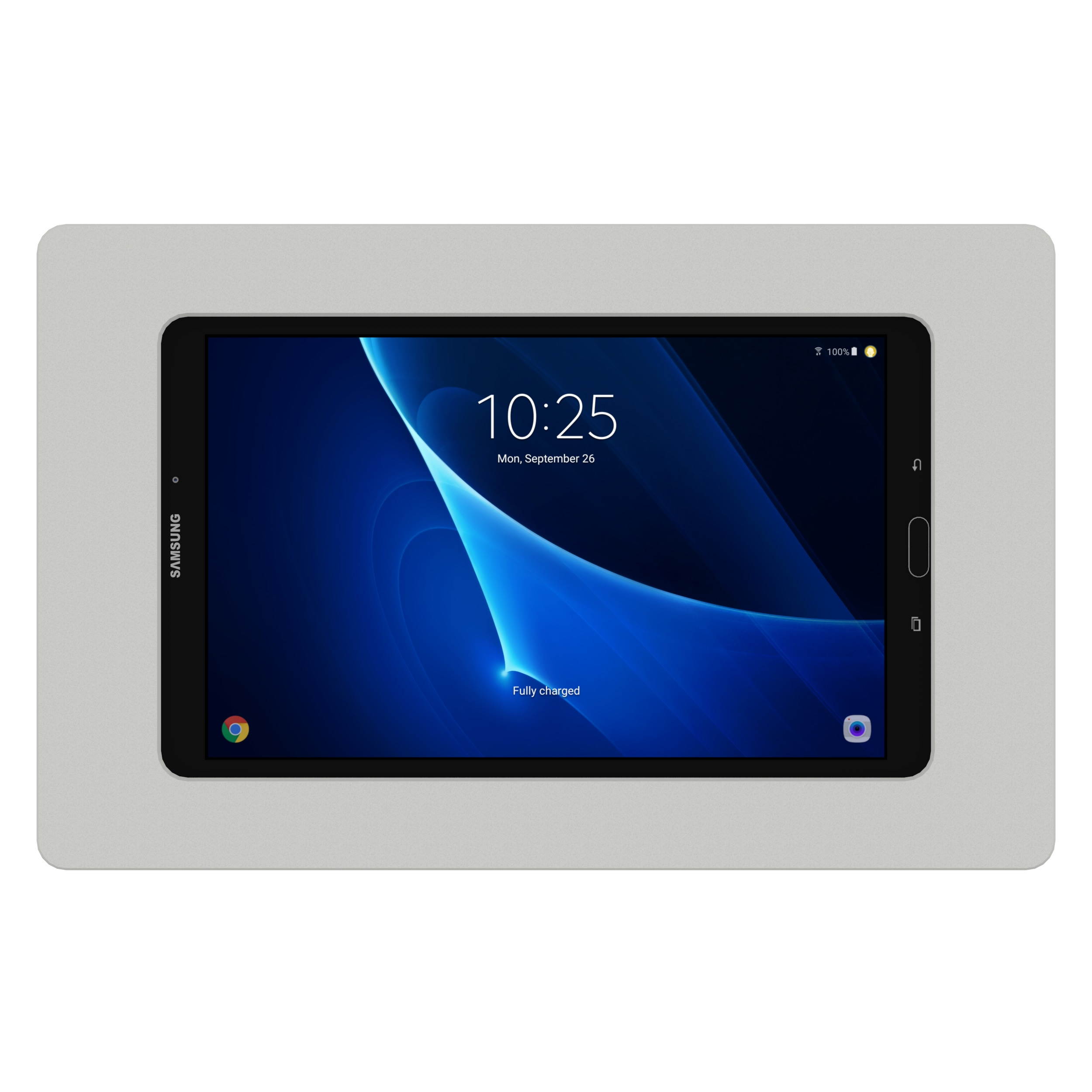 VidaMount Light Grey Enclosure and Tilting Removable Glass Mount [Bundle] compatible with Samsung Galaxy Tab A 10.1 (2016)
