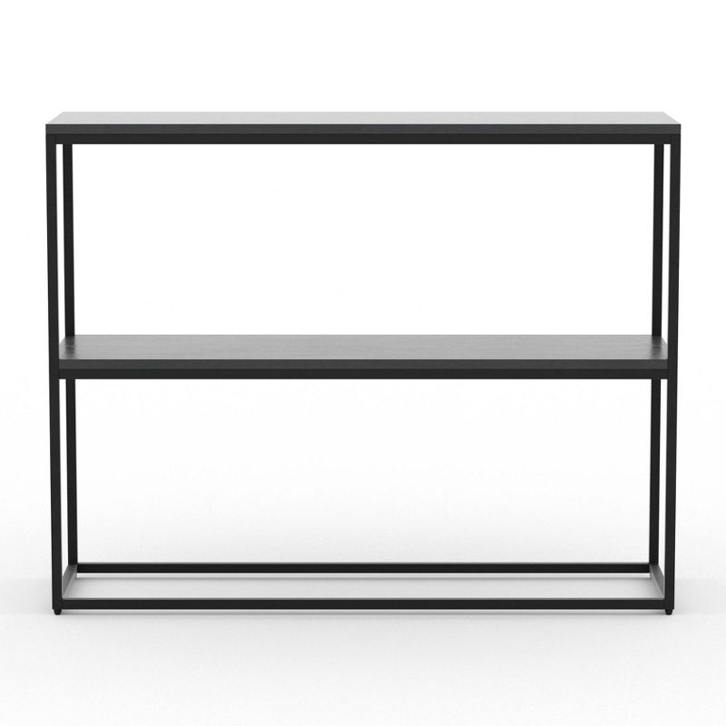 Emery Console Table with Shelf Black - RST Brands
