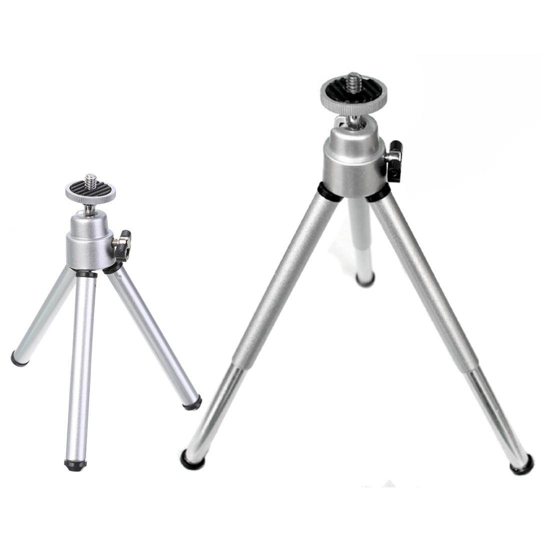 1pc Universal Camera Mini Travel Tripod Portable Flexible Leg Tripod Stand Silver for GoPro Hero Camera Accessories