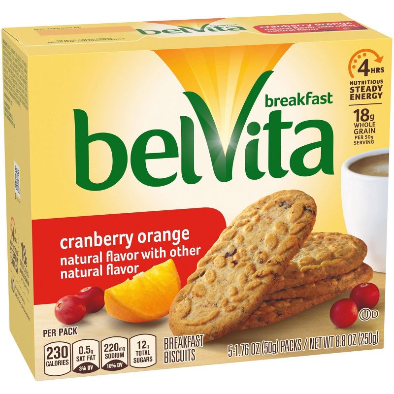 belVita Cranberry Orange Breakfast Biscuits - 5 Packs