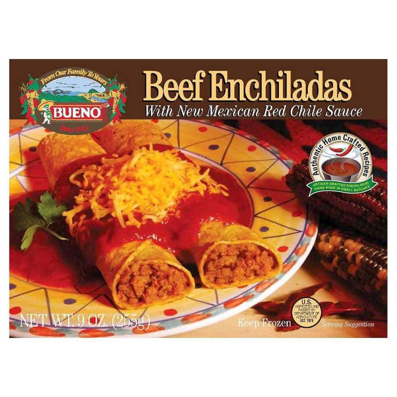 Bueno Red Chile Frozen Beef Enchiladas - 9oz