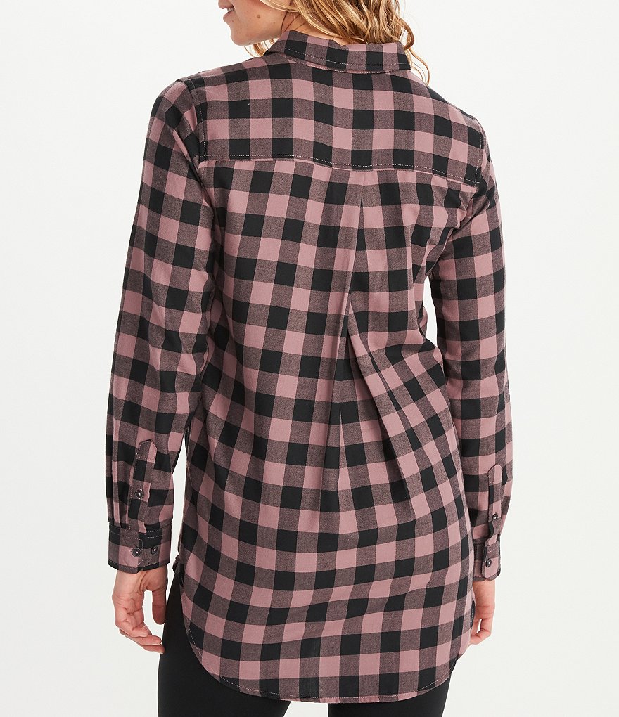 Marmot Nicolet Lightweight Flannel Long Sleeve Point Collar UPF 35 Shirt