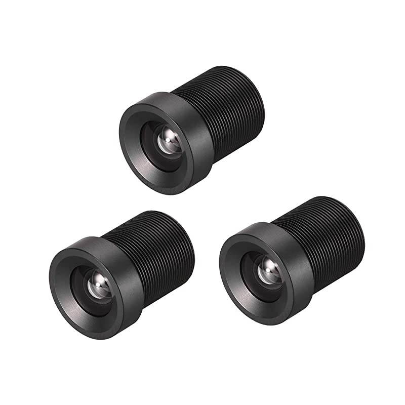3 Pcs CCTV Camera Lens 6mm Focal Length 720P F20 13 Inch Wide Angle for CCD Camera
