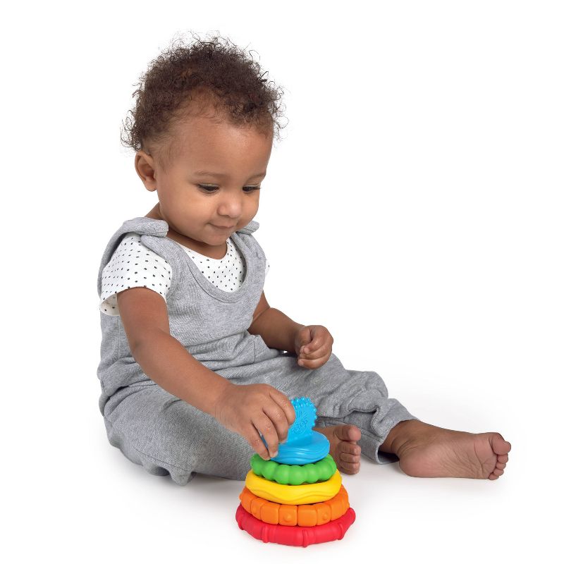 Baby Einstein Stack & Teethe Multi-Textured Teether Toy
