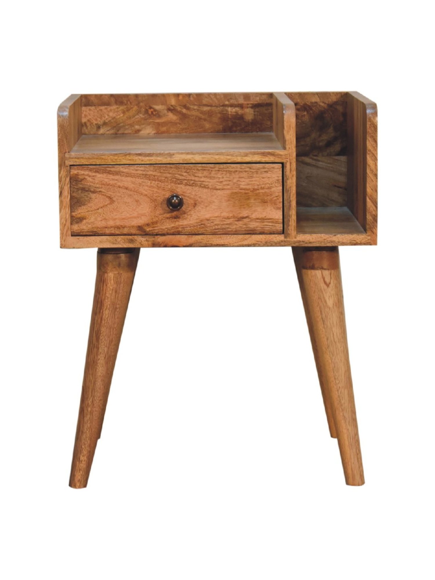 Sleepyhead Ally Teak Brown Sheesham Wood Bedside Table