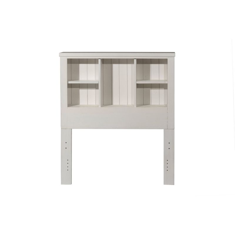 Kids' Twin Highlands Bookcase Bed with Storage Unit White - Hillsdale Furniture
