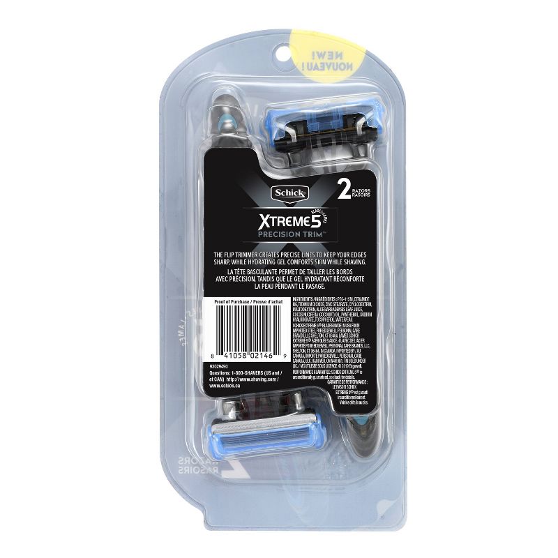 Schick Xtreme 5 Precision Trim Disposable Razors - 2ct