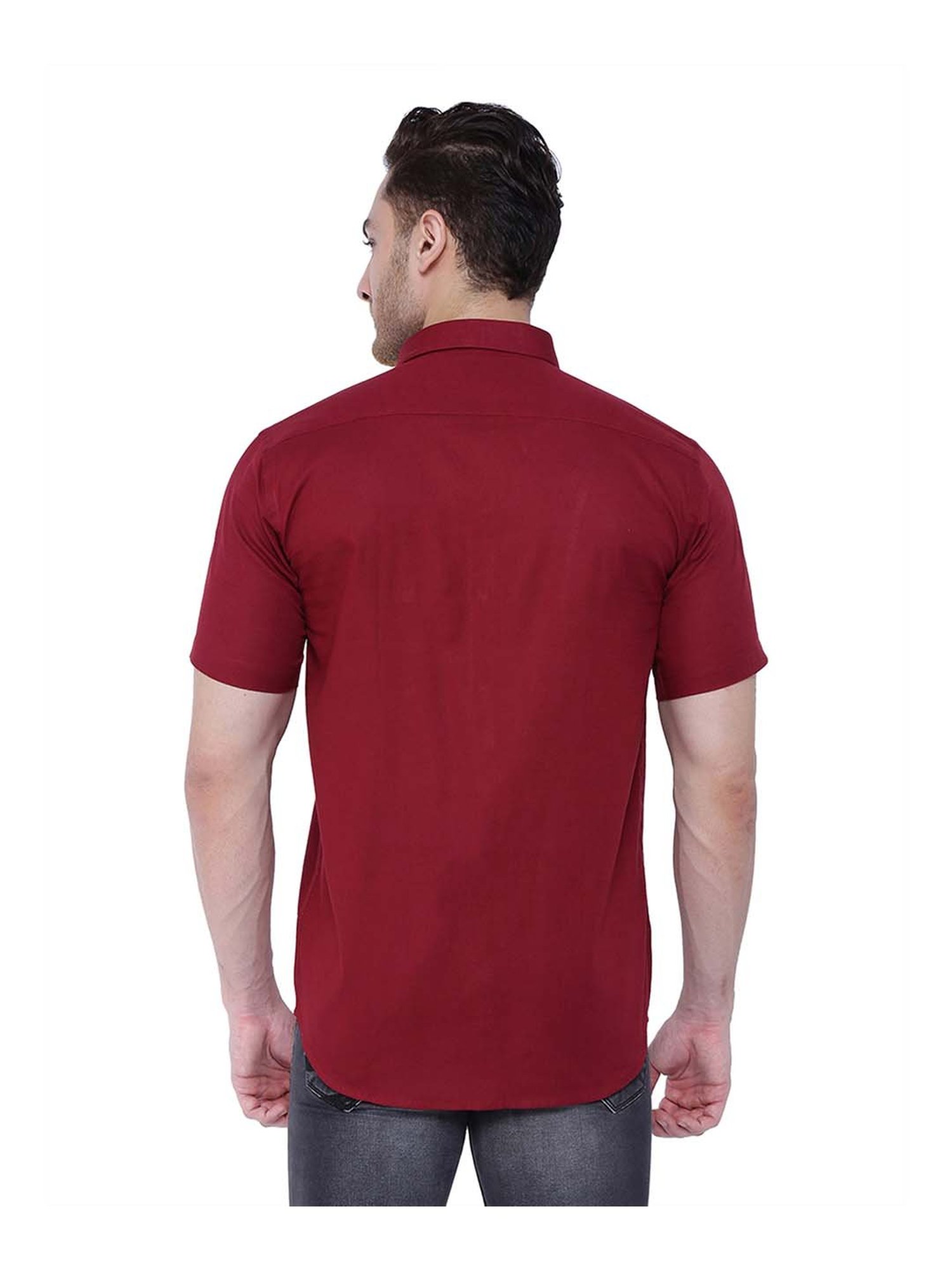 Southbay Maroon Regular Fit Shirt