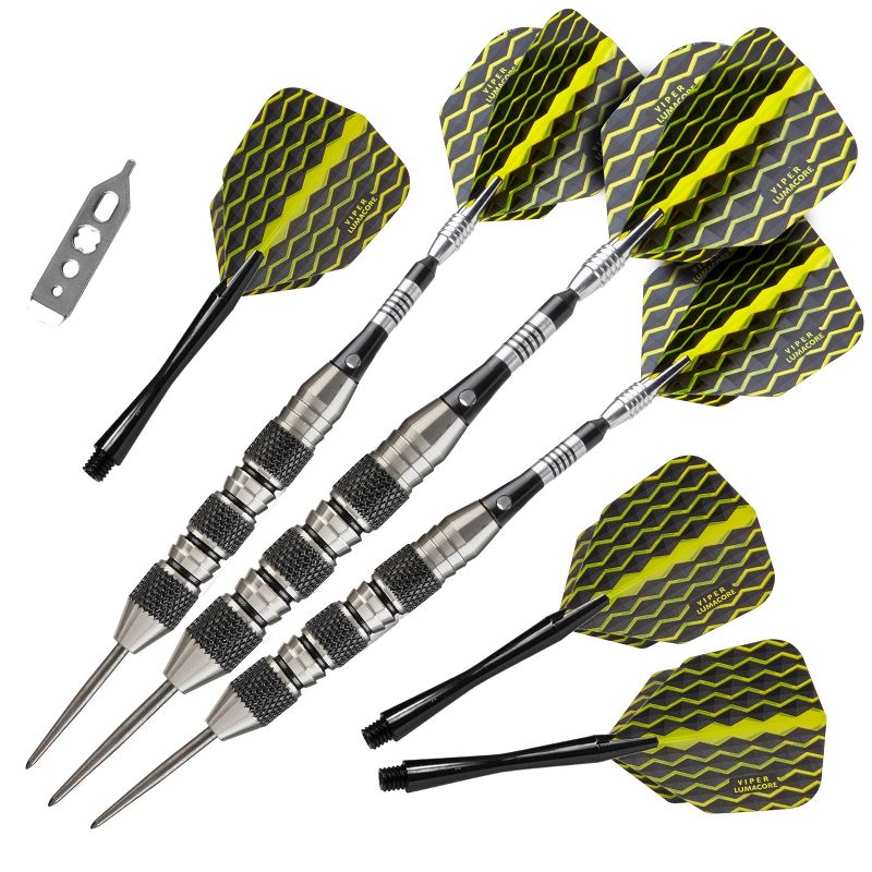 Viper The Freak Steel Tip Darts Knurled and Shark Fin Barrel - 22gms