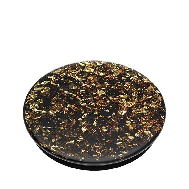 PopGrip with Swappable Top for Phones and Tablets - Gold Foil Confetti