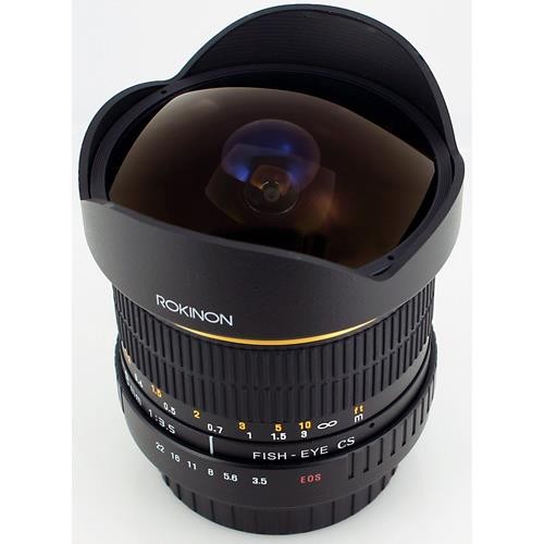 Rokinon FE8MC 8mm f/3.5 Aspherical Fisheye Lens for Canon DSLR Cameras Black