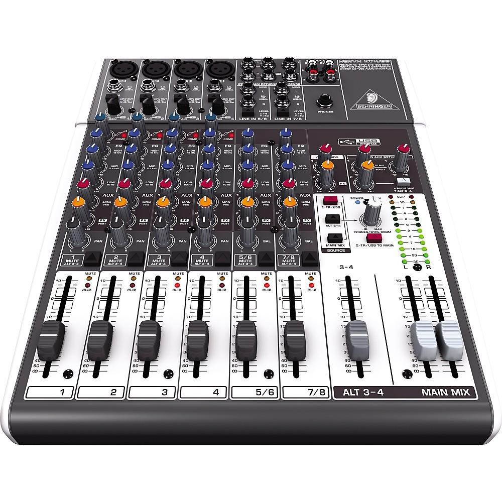 Behringer XENYX 1204USB - 12-Input USB Audio Mixer