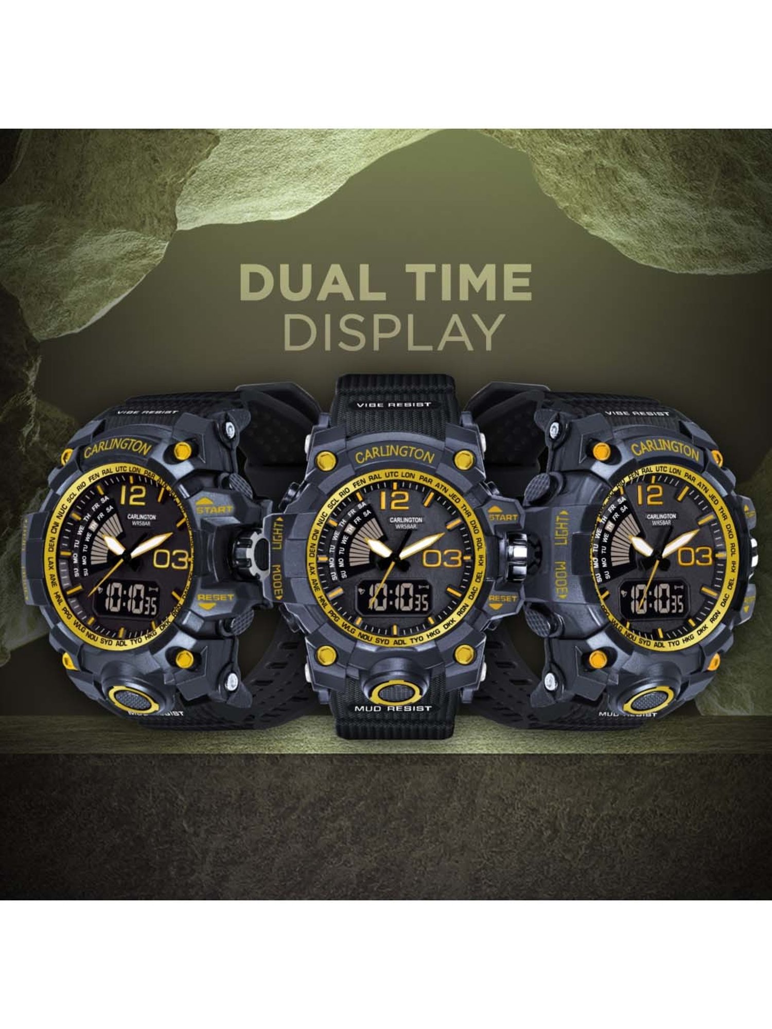 CARLINGTON Endurance 3366 Analog-Digital Watch for Men