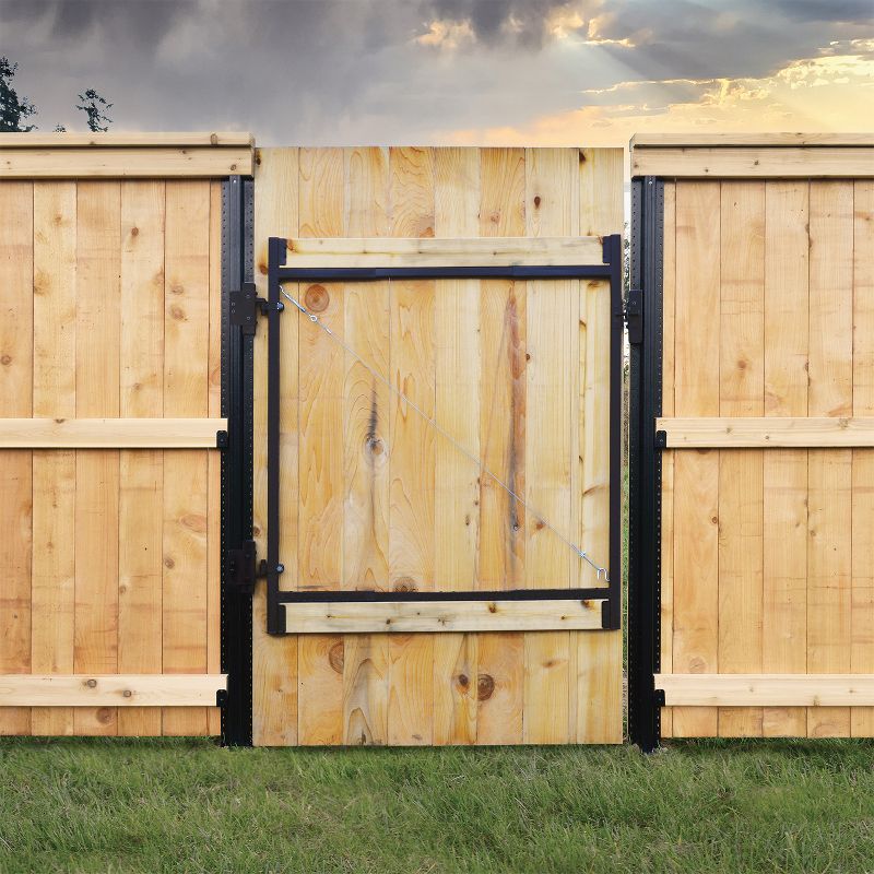 Adjust-A-Gate AG36 Steel Frame Anti Sag Gate Building Kit, 36 to 60 Inches Wide Opening Up To 5 Feet High Fence