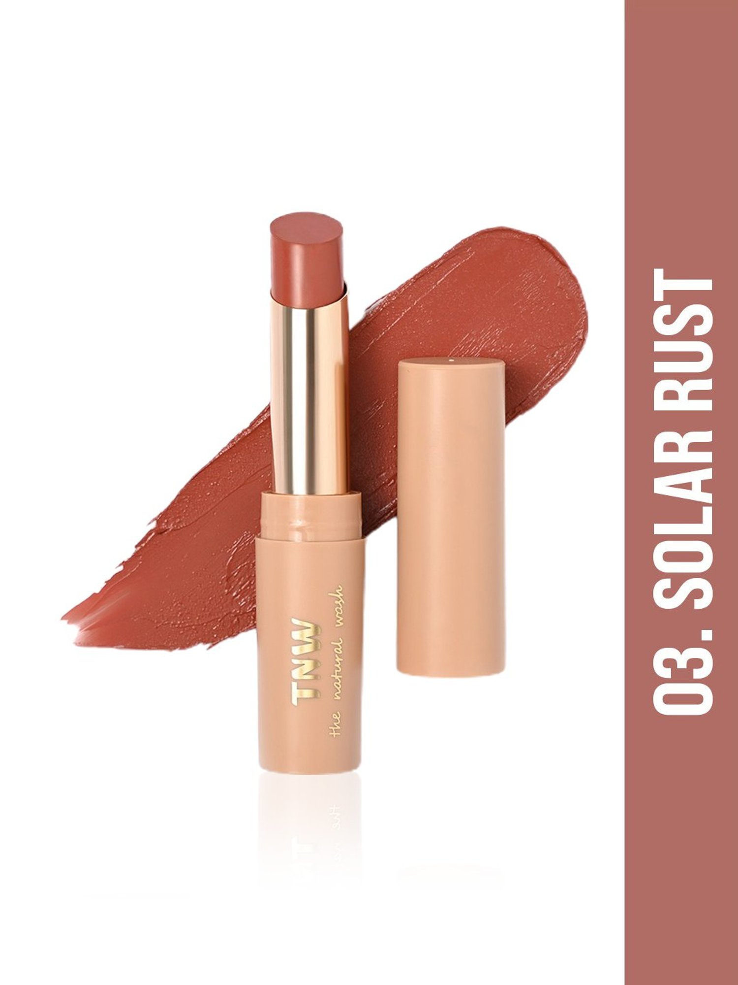 TNW-The Natural Wash Silky Matte Fusion Longstay Lip Color 03 Solar Rust - 3.5 gm