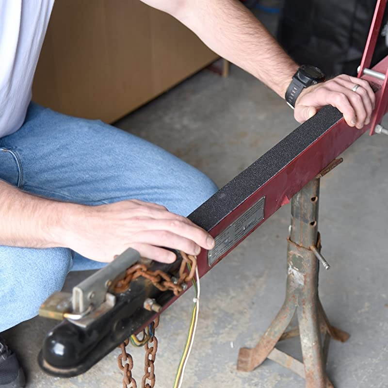 Slip Tape | Outdoor Waterproof | Heavy Duty Slip Traction Tape | Black 4 Inch x 30 Feet | by Teegan Tapes