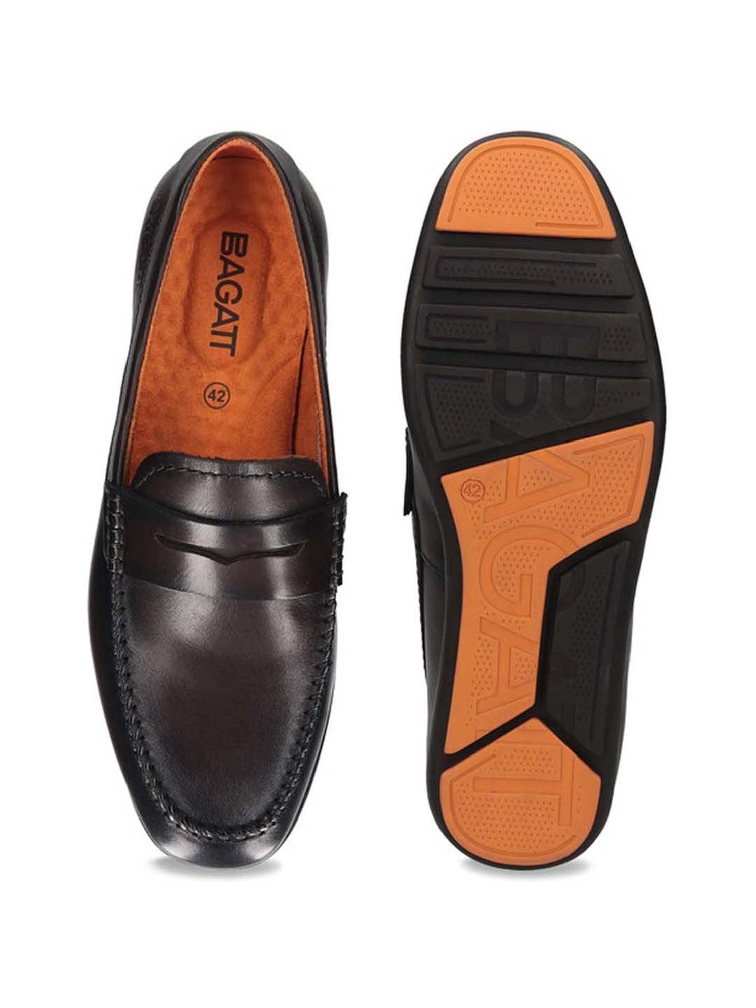 BAGATT Men's Corrado Dark Brown Formal Loafers