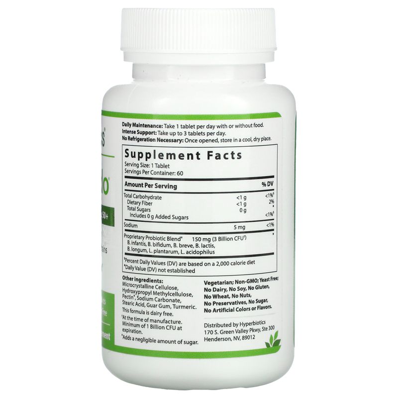 Hyperbiotics PRO-Bifido, Probiotic Support for Ages 50+, 60 Time-Release Tablets, Probiotics
