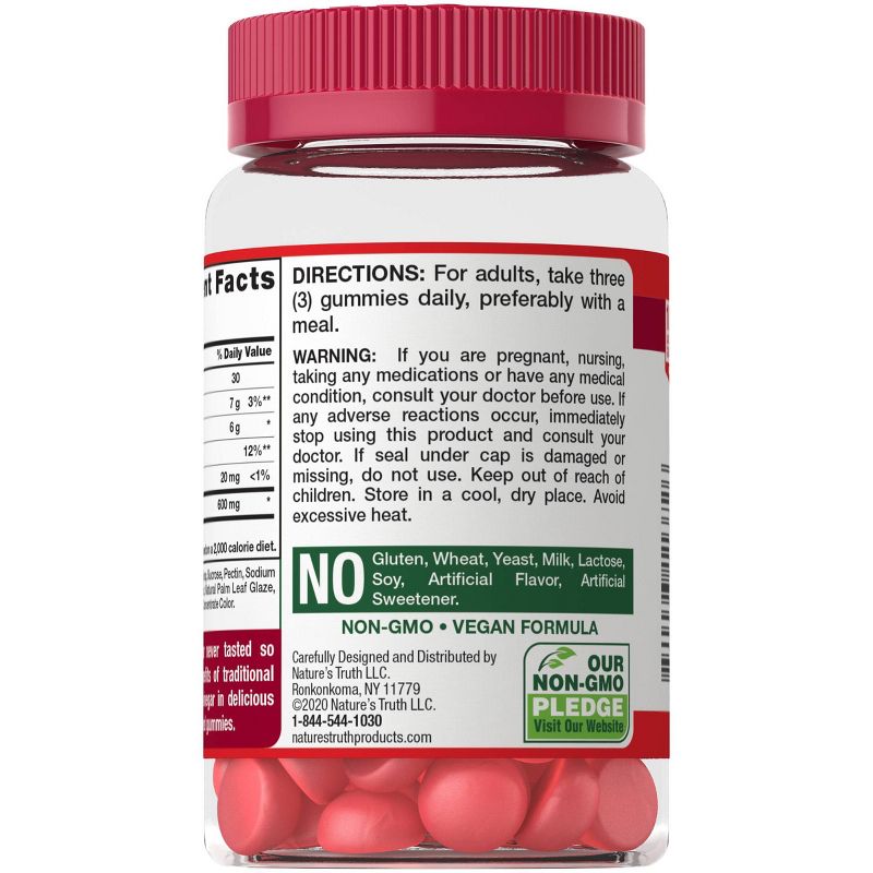 Nature's Truth Apple Cider Vinegar 600mg Gummies - Apple - 75ct