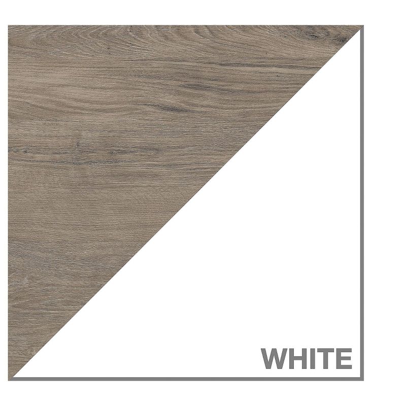 Bush Furniture 60 L-Shaped Computer Desk w/5-Shelf Bookcase Pure White/Shiplap Gray MAY014GW2