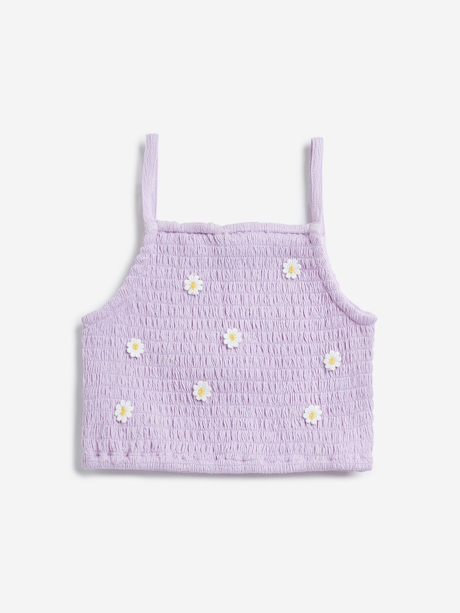 HOP Kids by Westside Lilac Smocked Top