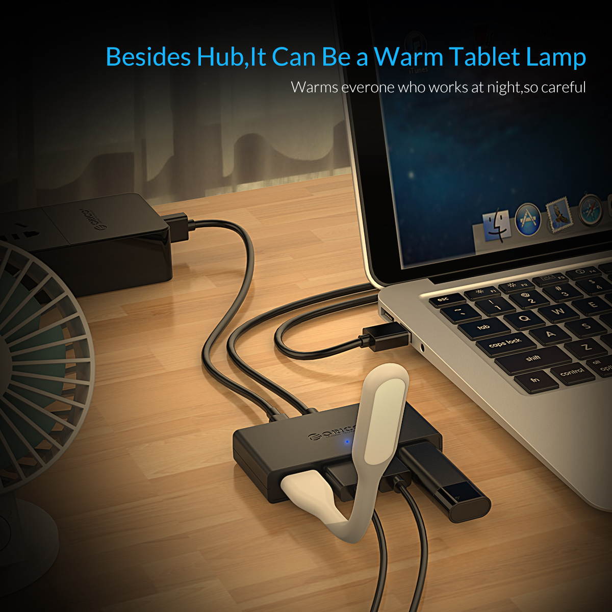 ORICO 4-Port USB 3.0 Data Hub with 4.92ft USB 3.0 Cable for Macbook, Mac Pro / mini, iMac, Surface Pro, XPS, Notebook PC, USB Flash Drives, Mobile HDD, and More