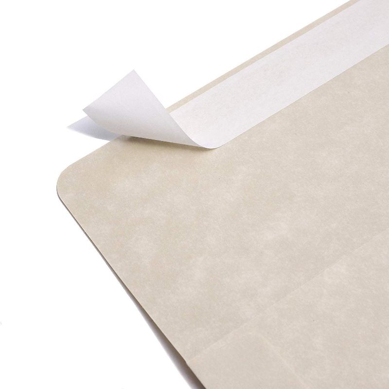 48-Pack Parchment Paper Square Envelopes for Wedding Baby & Bridal Shower Invitations, Cream, 5.5" x 5.5"