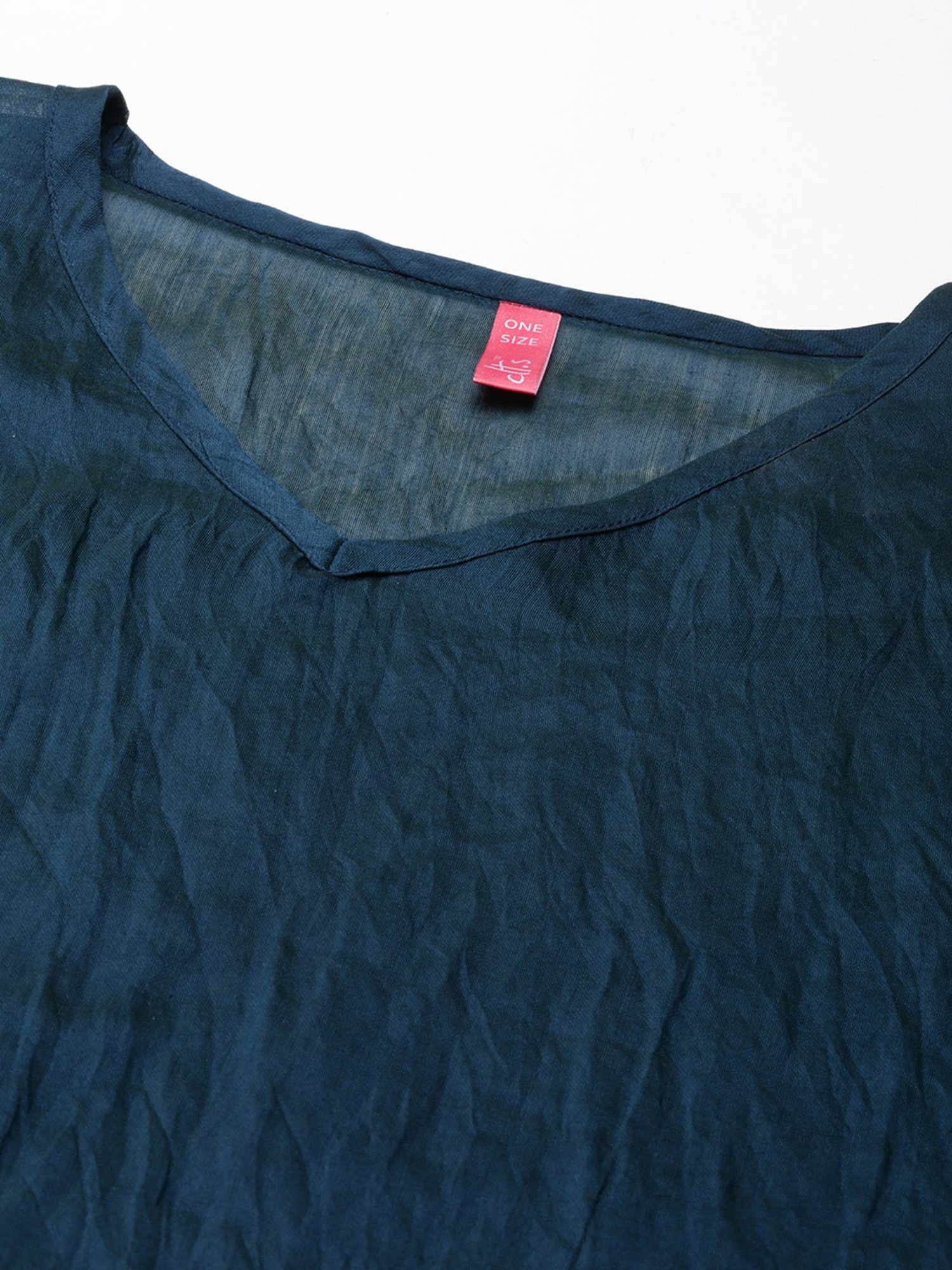 Clt.s Blue Polyester Tie - Dye Cover Up