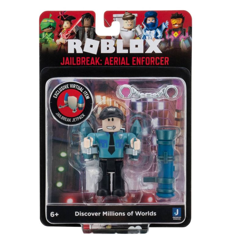 Roblox Action Collection - Jailbreak: Aerial Enforcer Figure Pack (Includes Exclusive Virtual Item)