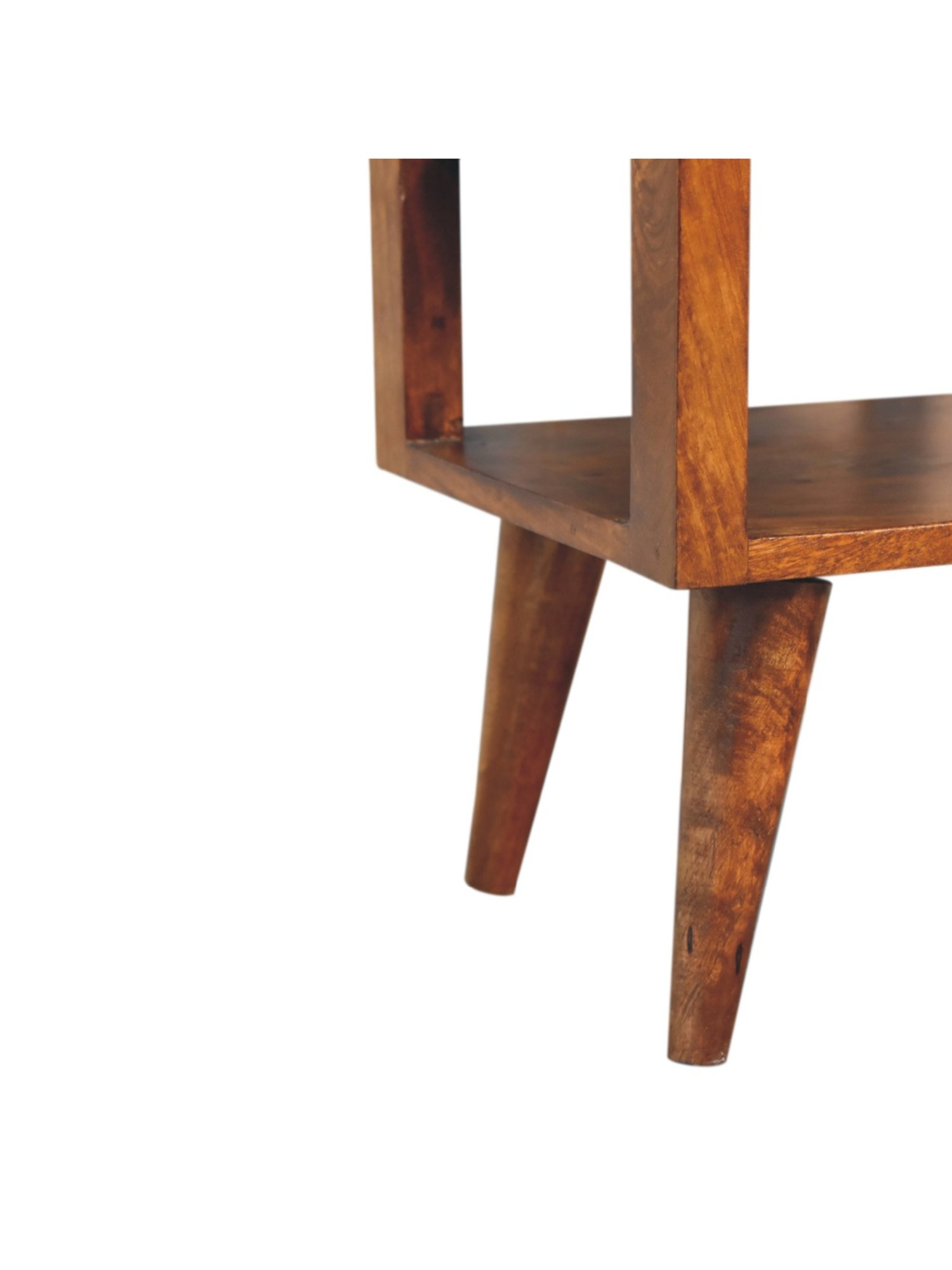 Ikiriya Avina Solid Dark Brown Wood End Table