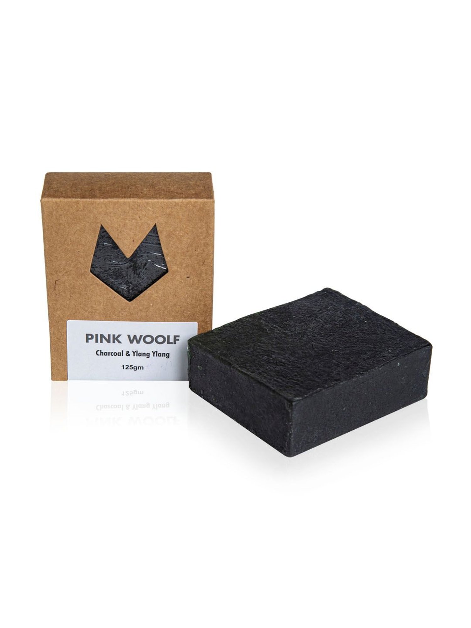 Pink Woolf Organic Bath Soap Bar Charcoal & Ylang Ylang - 125 gm