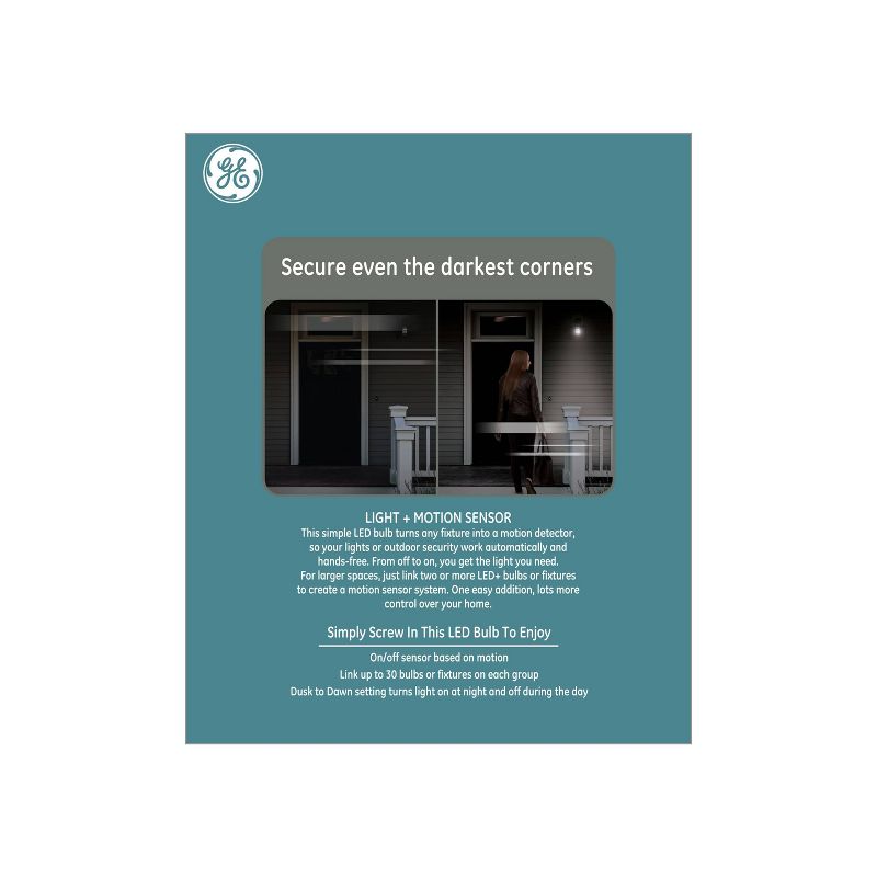 General Electric Linkable With Motion LED+ Light Bulb Clear