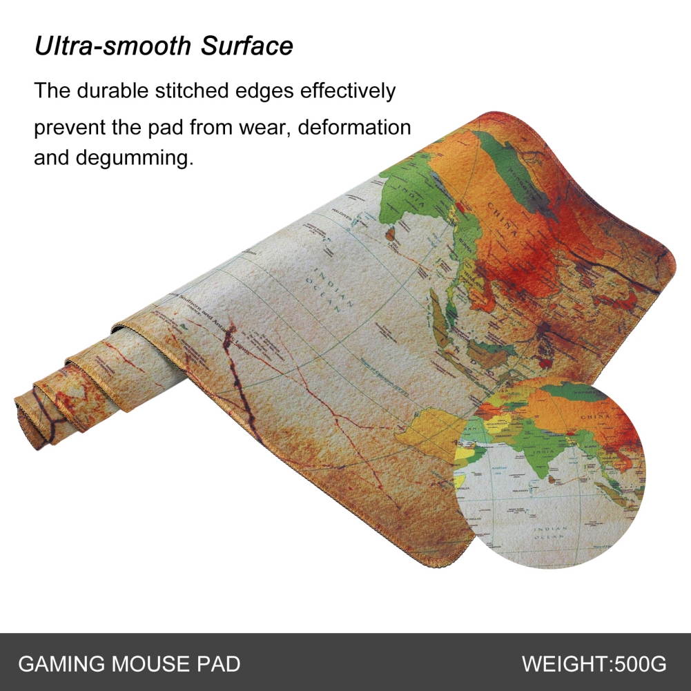 Gaming Mouse Pad Large Size 300*700MM Water-Resistant Extended Mouse Mat World Desk Mat Gaming Support for Computer, PC and Laptop