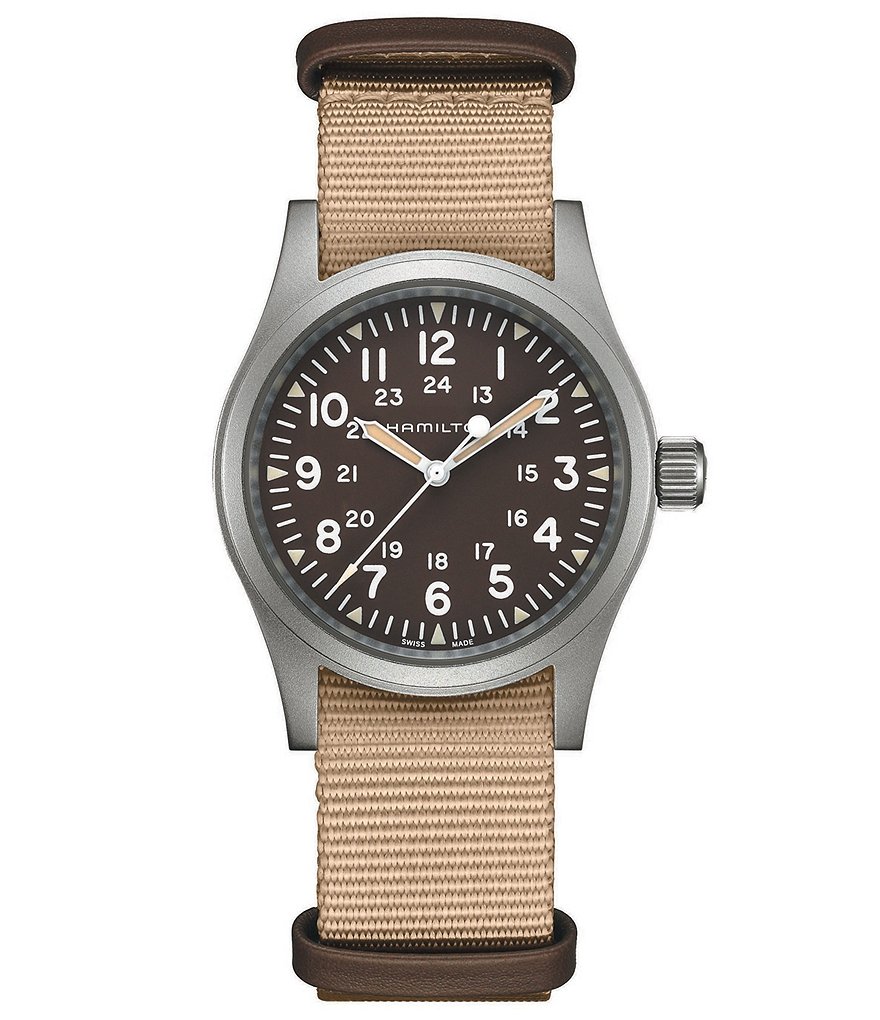 Hamilton Khaki Field Mechanical NATO Strap Bracelet Watch