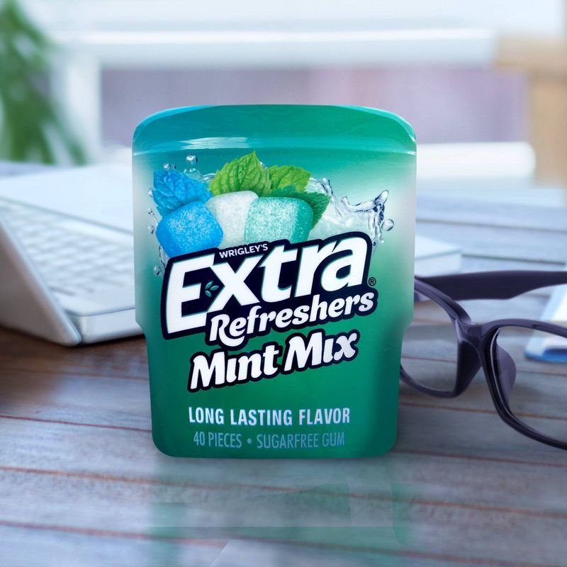 Extra Refreshers Mint Mix Gum 40-Piece Bottle