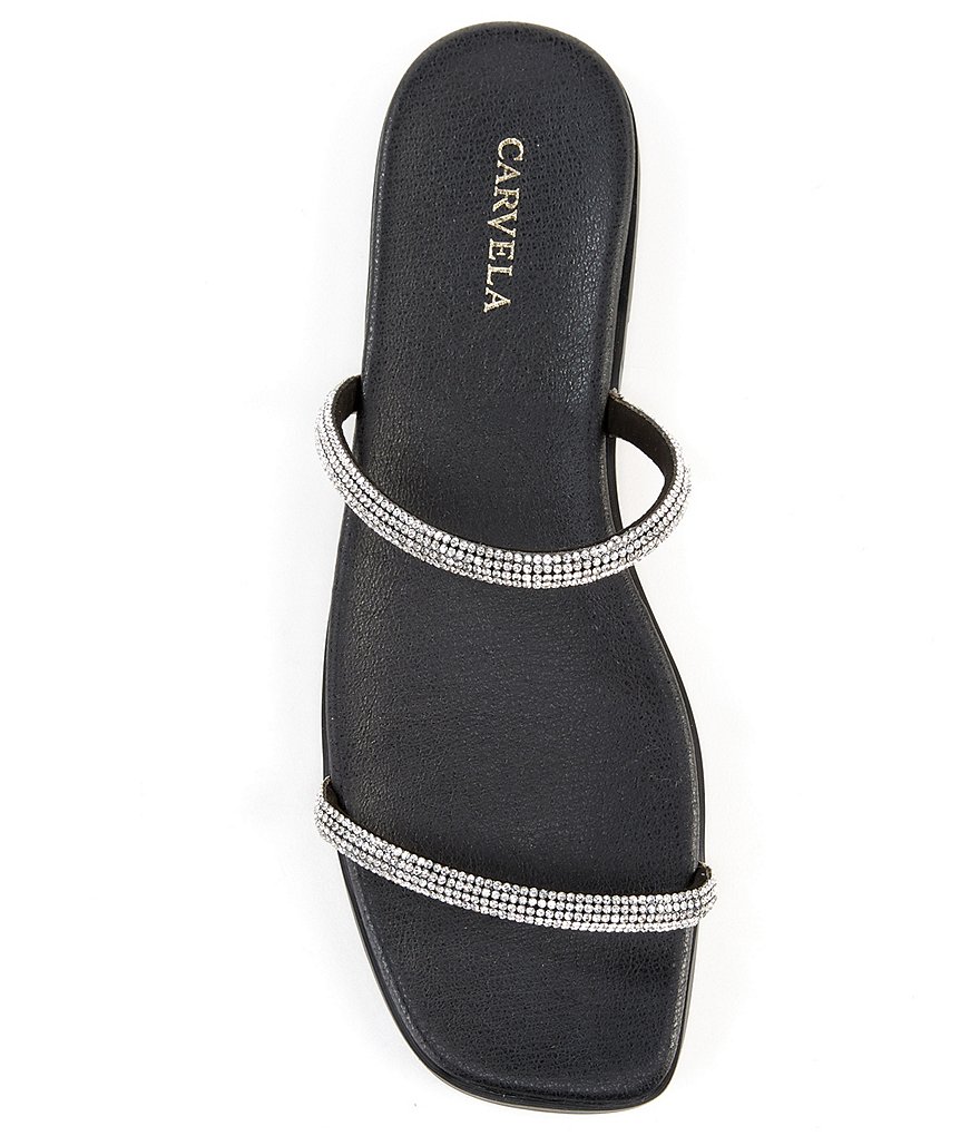 Carvela Kelly Rhinestone Embellished Banded Flat Sandals