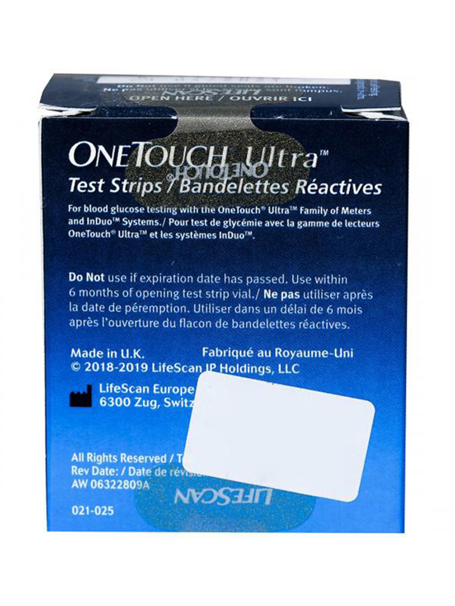 OneTouch Ultra Test Strips - Pack of 25