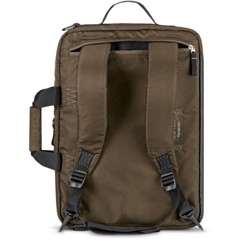 SOLO Khaki Zone Hybrid Briefcase With 15.6" Laptop Pocket, Khaki Model UBN350-3