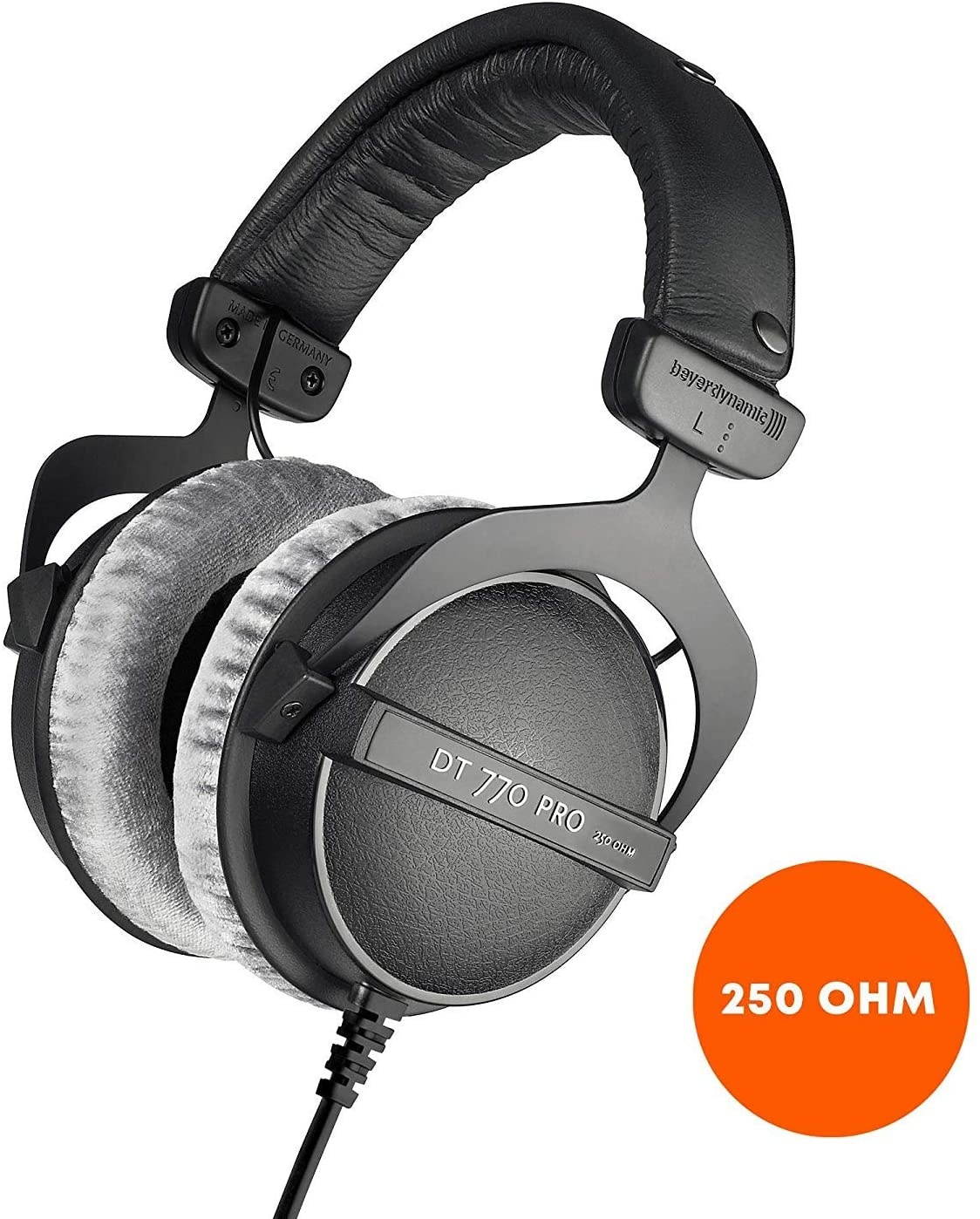 Beyerdynamic DT 770 Pro 250 Ohm Headphones with Splitter and 3-Year Warranty