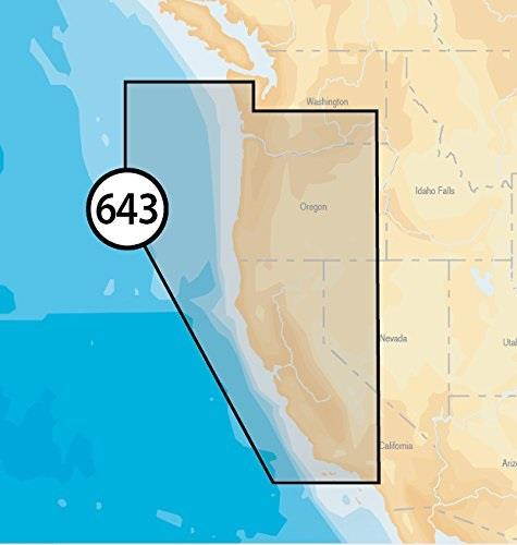 navionics platinum plus 643p+ california and oregon marine charts on sd/msd