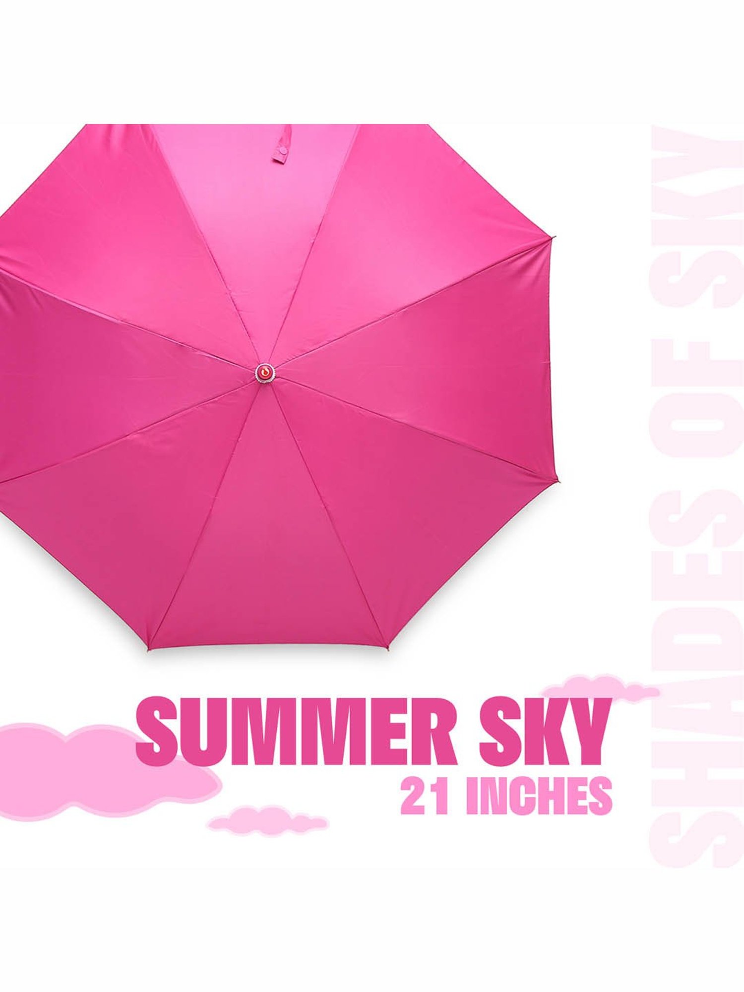 Citizen Pink Solid Free Size Umbrella