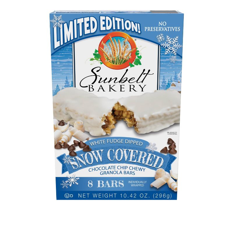 Sunbelt Bakery Snow Covered Chocolate Chip Chewy Granola Bar - 8ct/10.42oz