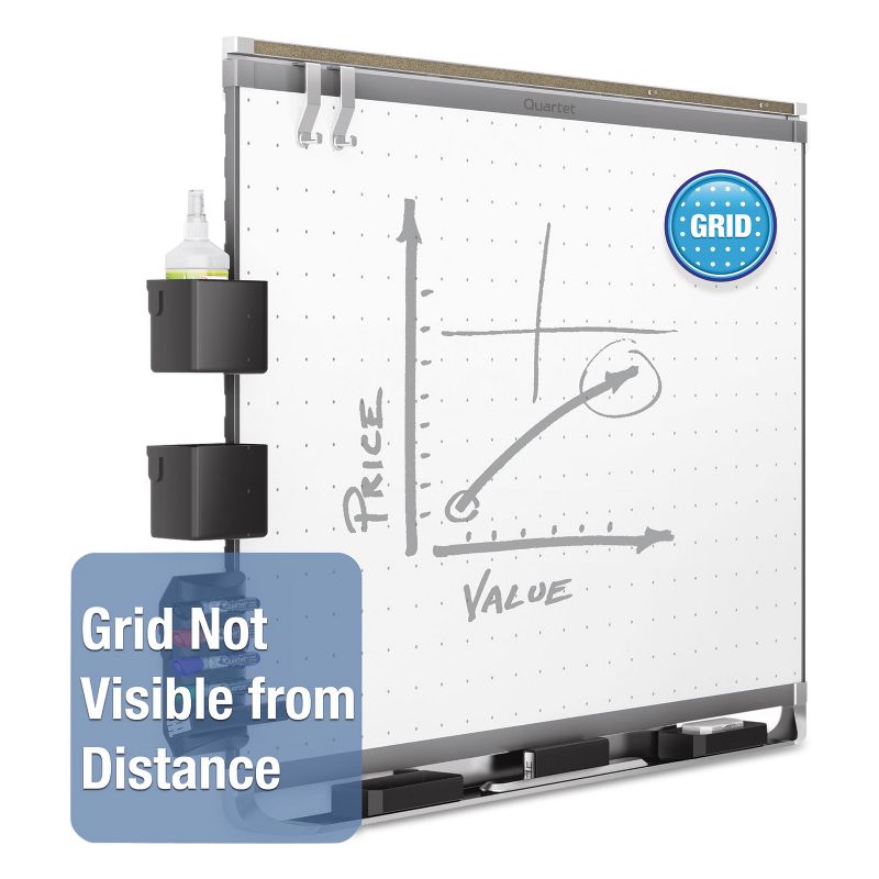 U Brands 3pc Cork Board Organization Center Abstract Terracotta/Black Frame