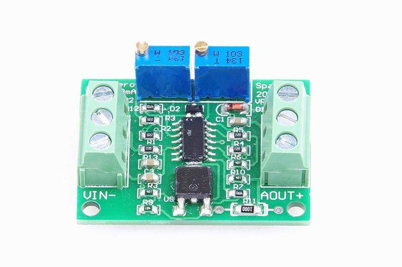 KNACRO Voltage To Current Module 0-2.5V 3.3V 5V 10V 15V 24V Voltage Conversion To 0-20mA 4-20MA current (0-24V TO 4-20MA)